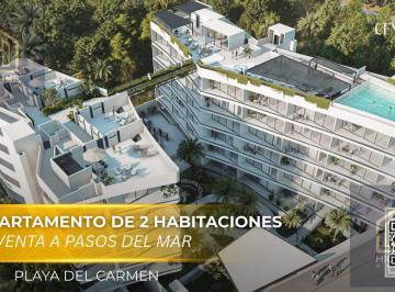Departamento · 89m² · 2 Recámaras · 1 Estacionamiento · Departamento en Venta de 2 Habitaciones en Playa del Carmen a m de La Playa | Rooftop Privado