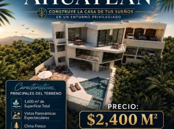 Terreno / Lote , Cuernavaca · D Terreno de 1600 m² en Venta en Fraccionamiento Ahuatlán Tzompantle
