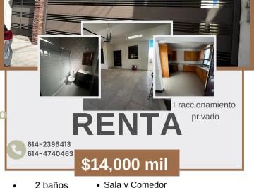 Casa de 2 habitaciones, Chihuahua · Casa Renta Lomas Universidad Chihuahua