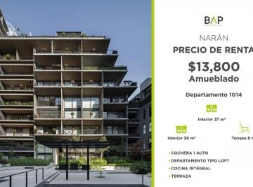 Departamento de 1 habitación, León · Departamento de 37 m² con 1 Recámara en Renta en Narán.