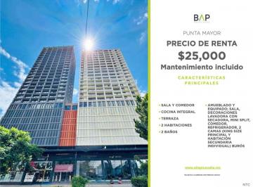 Departamento de 2 habitaciones, León · Departamento con 2 Recámaras en Renta en Punta Mayor
