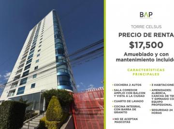 Departamento de 3 habitaciones, León · Departamento en Renta en Torre Celsus