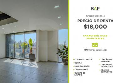 Departamento de 2 habitaciones, León · Departamento de 168 m² con 2 Habitaciones en Renta en Torre Prisma
