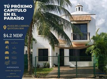 Casa de 3 habitaciones, Solidaridad · Casa con 3 Recámaras y 180 m² Superficie de Terreno en Venta, Marsella I