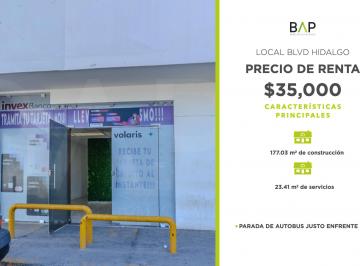 Local comercial , León · Local Comercial en Renta en Blvd Hidalgo, Ideal Para Establecer Tu Negocio.