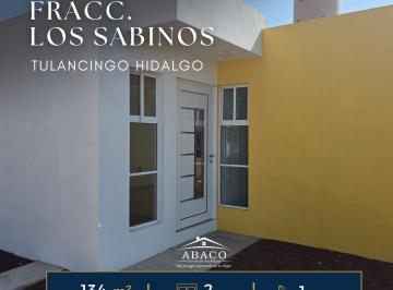Casa · 56m² · 2 Recámaras · 1 Estacionamiento · Casa en Venta en Tulancingo, Fracc Los Sabinos 134 m²