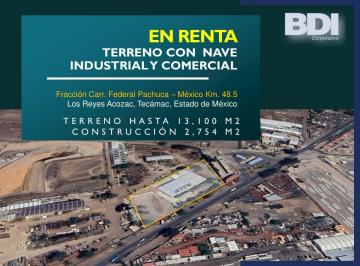 Nave industrial , Tecámac · Nave Industrial y Comercial en Renta con Gran Terreno | 9,000 a 13,100 m² | Tecámac