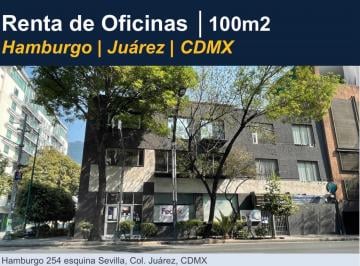 Oficina · 100m² · 1 Estacionamiento · Oficina en Renta en Hamburgo Cuauhtemoc