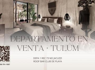 Departamento · 73m² · 1 Recámara · Oportunidad en Tulum en Venta Depa 1 Rec 73 m² Jacuzzi Roof Bar Club de Playa Brandon Highline Méxic