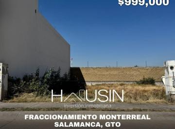 Terreno / Lote · 172m² · Terreno en Venta. Fraccionamiento Monterreal, Monte Amberes. Salamanca, Gto.