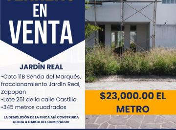 Terreno / Lote , Zapopan · Terreno en Jardín Real