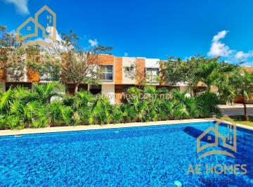 Casa · 143m² · 3 Recámaras · 2 Estacionamientos · Casa en Renta en Cancun en Privada Zona Alamos con Paneles Solares Ae167