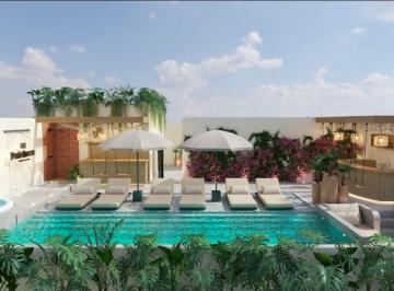 Departamento de 1 habitación, Solidaridad · Departamento en Venta en Playa del Carmen, con Vista Al Mar.