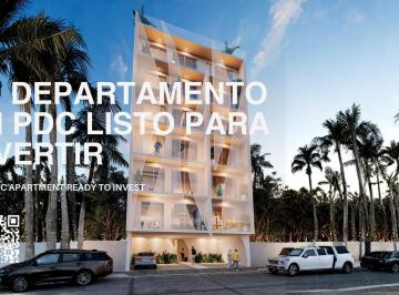 Departamento · 40m² · 1 Recámara · Penthouse en Venta 3 Rec Playa del Carmen 100.4 m² Totales Rooftop Oportunidad Plusvalía Inversión