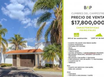 Casa de 3 habitaciones, León · Casa con 1007 m² de Superficie de Terreno y 3 Habitaciones en Venta en Cumbres del Campestre