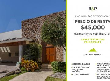 Casa de 3 habitaciones, León · Casa con 3 Recámaras en Renta en Las Quintas Residencial