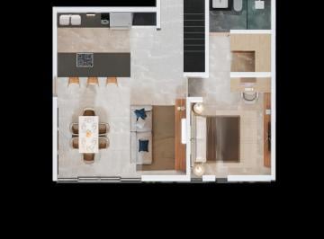 Departamento · 64m² · 1 Recámara · 1 Estacionamiento · Departamento en Venta de 1 Recámara en Temozón Norte