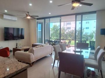 Departamento de 3 habitaciones, Benito Juárez · Departamento Único con Jardín Privado Frente a Parque en Residencial Aqua Cancún | 3 Recámaras