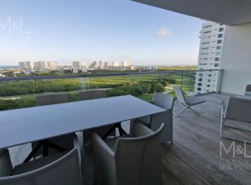 Departamento · 203m² · 3 Recámaras · 2 Estacionamientos · Departamento en Venta y Renta en Cancún, Sky en Puerto Cancun 3 Recámaras