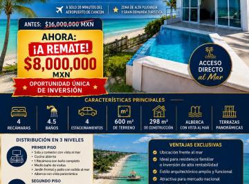 Villa de 4 habitaciones, Puerto Morelos · En Venta - Villa Front Beach, Oportunidad de Inversión