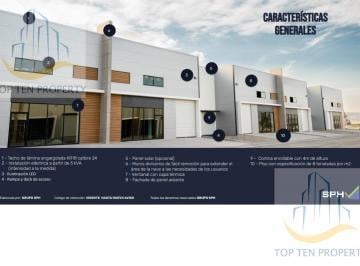 Nave industrial · 180m² · Renta de Nave # 59 Parque Industrial Acupark II