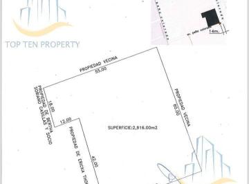 Terreno / Lote · 2916m² · Venta Terreno Para Construir 4 Casas