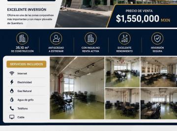 Oficina · 35m² · Oficina en Venta con Inquilino Lista Para Escriturar Centro Sur Dentro de Corporativo