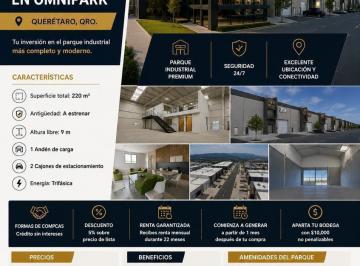Bodega comercial · 220m² · Venta de Bodega 220 m² en Omnipark