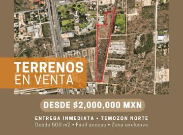 Terreno / Lote · 500m² · Temozon Norte Terreno de 500.85 m²