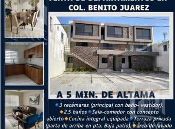 Departamento · 136m² · 3 Recámaras · 2 Estacionamientos · Departamentos de 1 Piso y 2 Pisos en Venta a Unos Minutos de Altamira