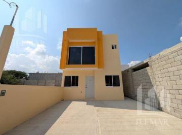 Casa · 180m² · 3 Recámaras · 1 Estacionamiento · Venta de Casas Nuevas de 3 Recamaras, Col. Luna Luna, Cd, Madero