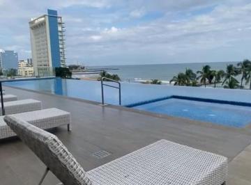 Departamento · 230m² · 4 Estacionamientos · Departamento de Lujo Amueblado con Amenidades y Vista Al Mar