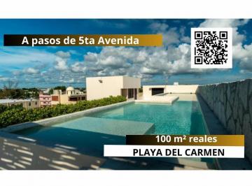 Departamento · 100m² · 2 Recámaras · Departamento en Venta Playa del Carmen Cerca de 5ta Av 2 Recámaras Ideal Renta Vacacional