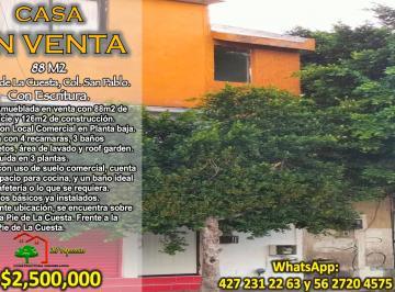 Casa uso de suelo de 4 habitaciones, Querétaro · Casa con Local Comercial en Venta Sobre Av Pie de La Cuesta 4 Recámaras + Roof Garden