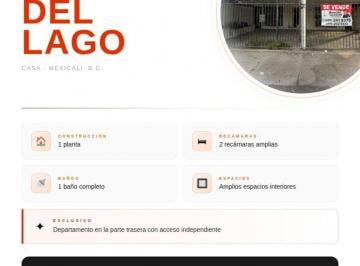 Casa de 2 habitaciones, Mexicali · Jardines del Lago · Mexicali, B. C.