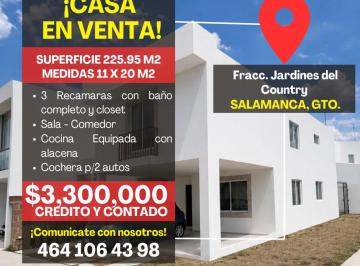 Casa de 3 habitaciones, Salamanca · Casa en Venta Fracc. Jardines del Country, Salamanca, Guanjuato