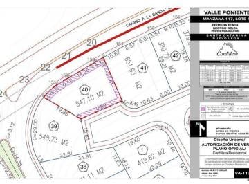 Terreno / Lote · 547m² · Terreno - Venta Cordillera Santa Catarina N L
