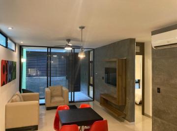 Departamento de 2 habitaciones, Mérida · Departamento Amueblado con Piscina, en Sodzil Norte
