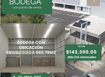 Bodega comercial , Guadalajara · Bodega en Renta en Paradiso Logipark, Sobre Av Lazaro Cardenas en Zona Mercado de Abastos