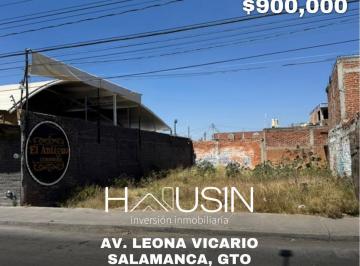 Terreno / Lote · 195m² · Terreno en Venta, Av Leona Vicario. Salamanca, Gto.