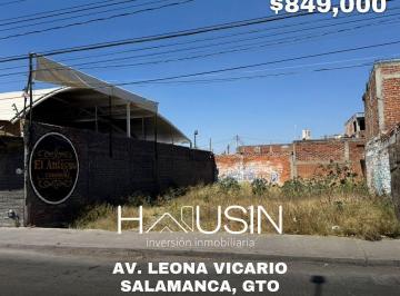 Terreno / Lote · 195m² · Terreno en Venta, Av Leona Vicario. Salamanca, Gto.