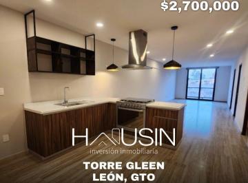 Departamento · 105m² · 1 Recámara · Departamento en Venta. Torre Gleen. León, Gto.