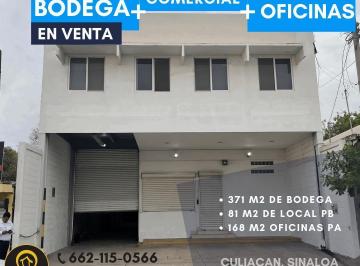 Bodega comercial · 559m² · 1 Recámara · 4 Estacionamientos · Bodega en Venta Culiacan Sinaloa