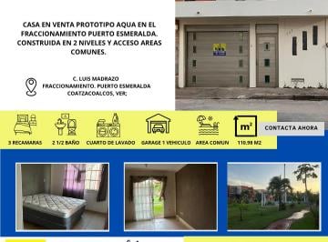 Casa de 3 habitaciones, Coatzacoalcos · Casa en Venta en Puerto Esmeralda, Coatzacoalcos | 3 Recámaras, 2 Niveles, Áreas Comunes