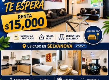 Departamento · 118m² · 3 Recámaras · 1 Estacionamiento · Departamento en Renta