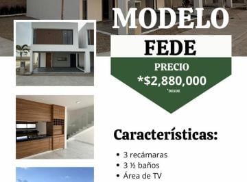 Casa en condominio · 169m² · 3 Recámaras · 2 Estacionamientos · Casa en Venta en Real de Palmas Modelo Fede