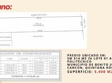 Terreno comercial · 5408m² · Terreno en Venta con Uso de Suelo Mixto (Comercial y Habitacional)