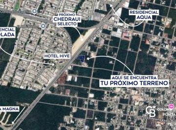 Terreno / Lote · 1906m² · Terreno Estratégico de 1,906 m² en Venta Sobre Av Huayacán – Cancún