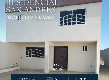 Casa · 160m² · 3 Recámaras · 3 Estacionamientos · Venta de Casa en Tulancingo, 200 m de Terreno Fracc Residencial