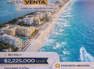 Departamento · 80m² · 3 Recámaras · 2 Estacionamientos · Departamento en Cancún